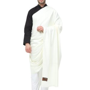 Arvore Bunkaar Men's Dhariwal Plain Woolen Handloom Lohi/Shawl (48" X 102")